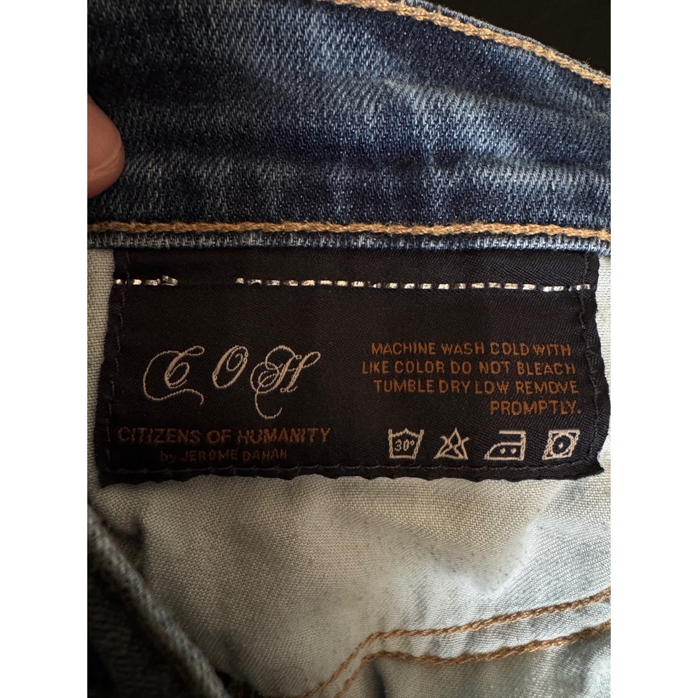 Citizens of Humanity Jeans Womens 28 Blue Excellent Low Rise Flare Denim - Picture 10 of 13